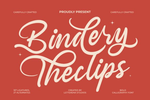 Bindery Theclips: A Script Font for Editorial Elegance