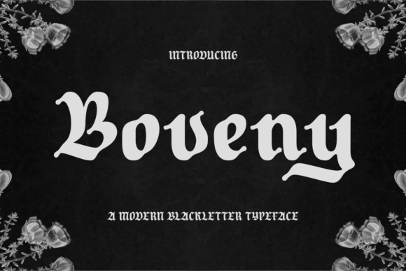 Boveny: A Bold Blackletter Font for Editorial Design