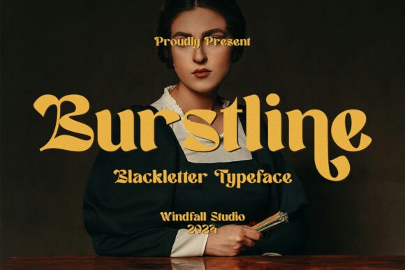 Burstline: A Bold Blackletter Typeface for Digital Design