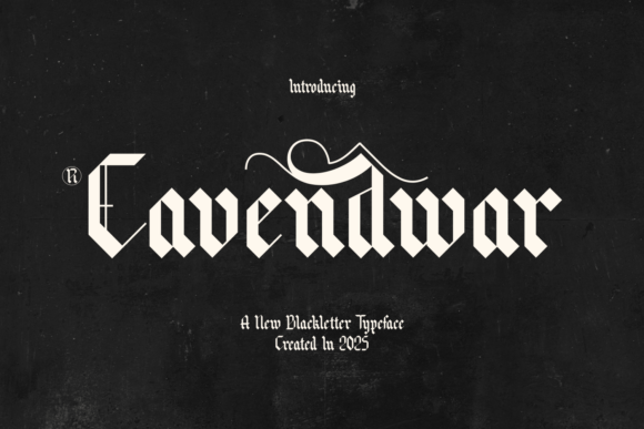 Cavendwar: A Bold Typeface for Digital Impact