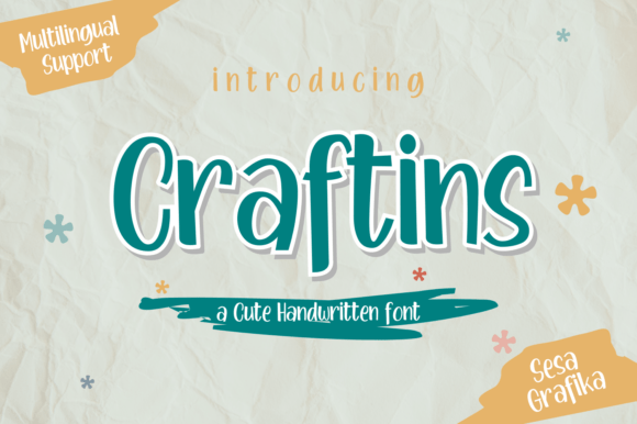 Craftins: A Versatile Font for Digital Design