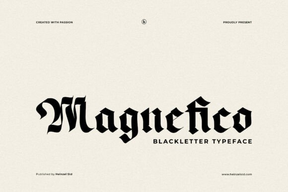 Magnefico: A Bold Blackletter Typeface for Editorial Excellence