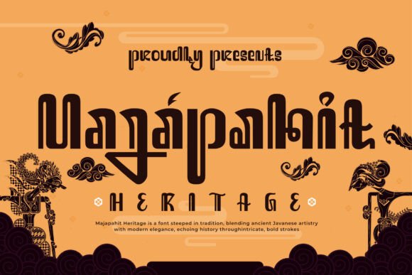 Majapahit Heritage: A Timeless Font for Handmade Crafters