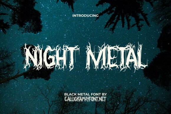 Night Metal Font Review: A Dark Elegance for Campaigns