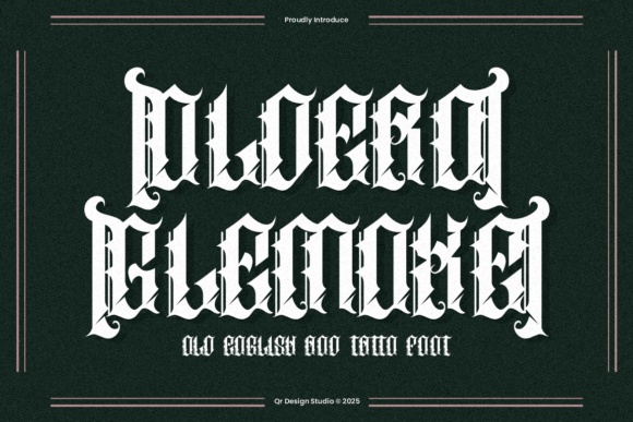 Oldero Glemoxe: A Blackletter Font for Digital Design