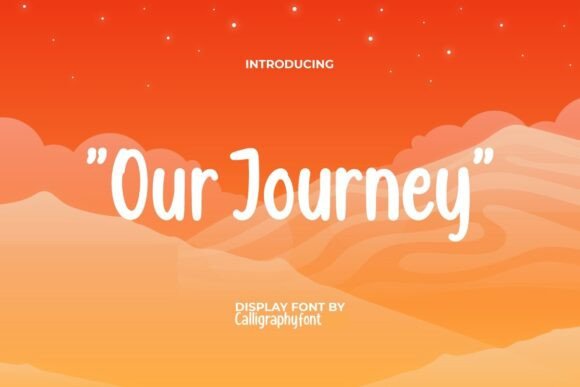 Our Journey Font: A Handcrafted Touch for Every Craft Project
