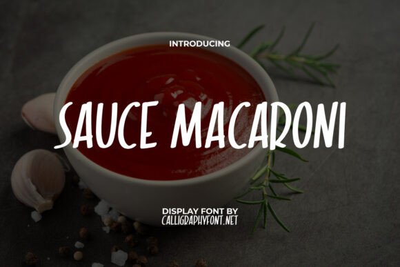 Sauce Macaroni: A Playful Display Font for Editorial Design