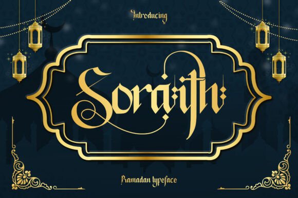 Soraith Regular: A Bold Blackletter Font for Crafters and Designers