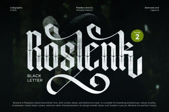 Testing Roslenk Volume 2 Font in a Real Branding Project