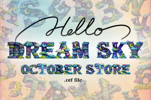 Transform Your Brand with Dream Night Sky Alphabet