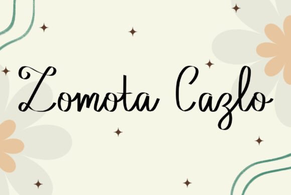 Zamota Cazlo: A Script Font for Editorial Elegance